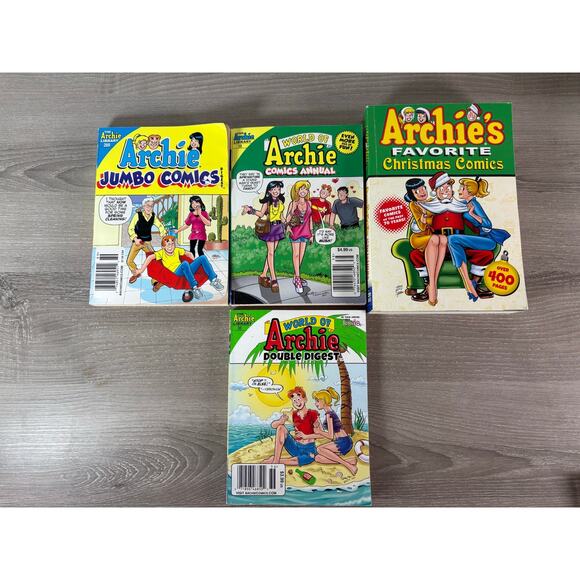 Lot of 4 Archie Comics Digest Books – Jumbo, Double Digest, Annual, Christmas - Picture 1 of 1